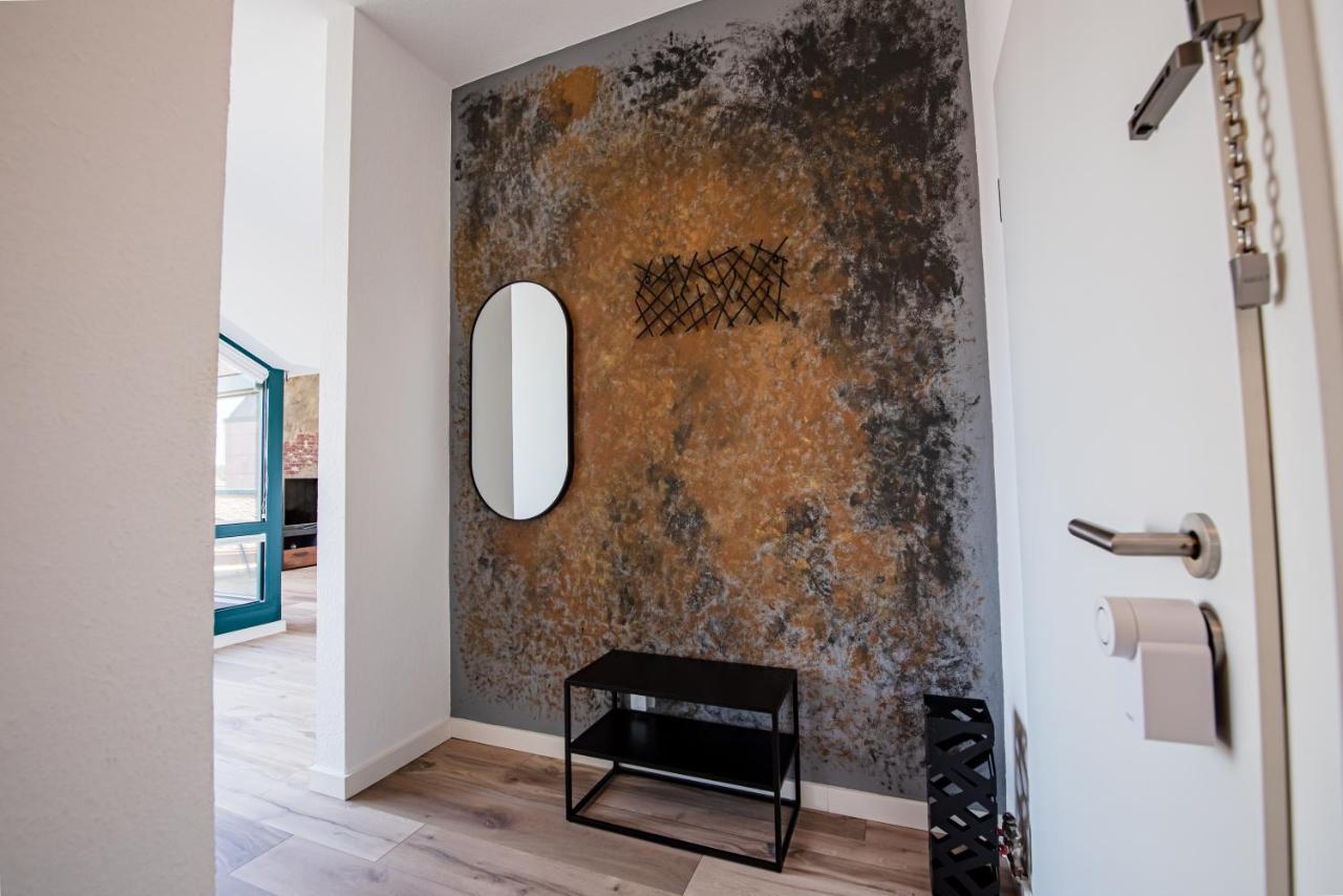 Industrie Stil Apartment Unweit Vom See Losheim Bagian luar foto