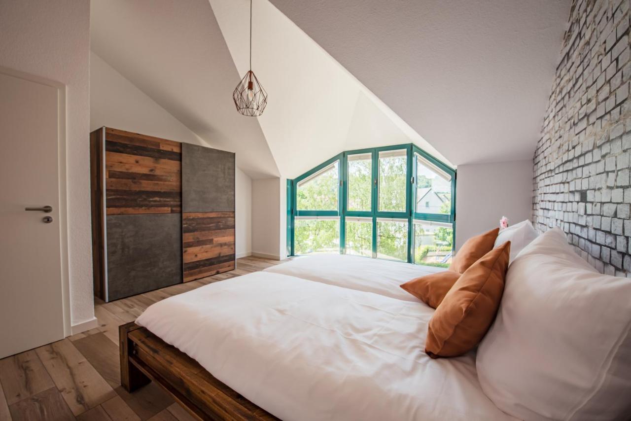 Industrie Stil Apartment Unweit Vom See Losheim Bagian luar foto