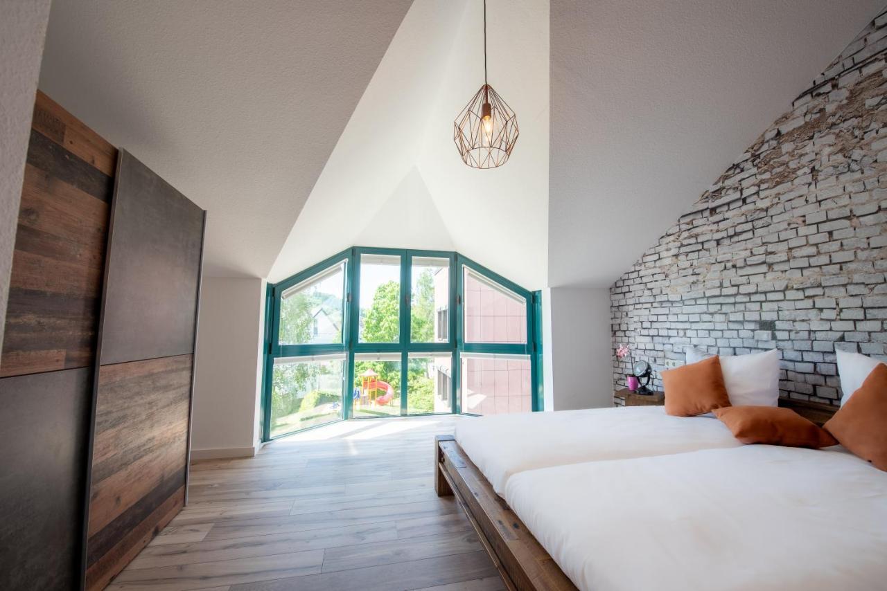 Industrie Stil Apartment Unweit Vom See Losheim Bagian luar foto