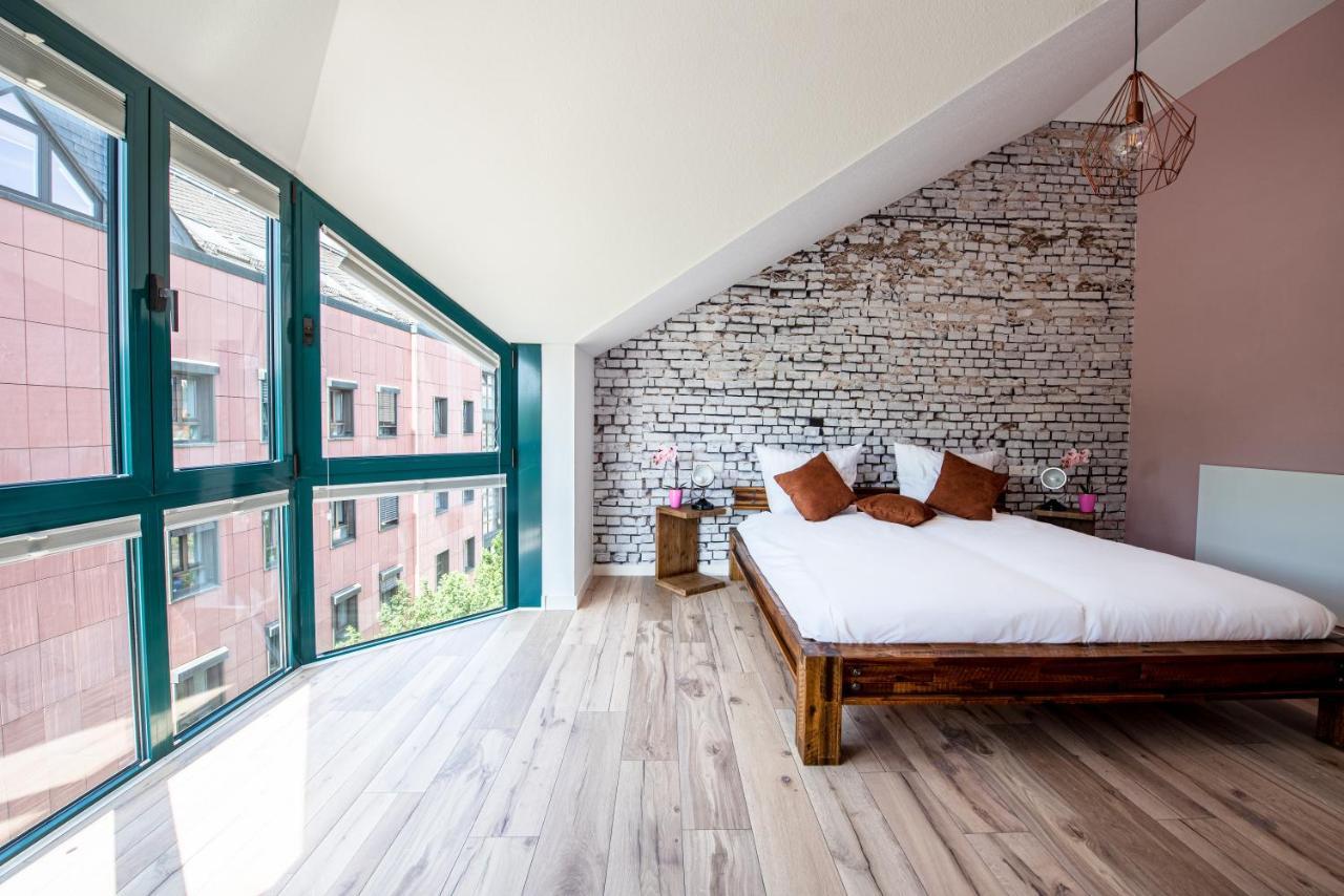 Industrie Stil Apartment Unweit Vom See Losheim Bagian luar foto