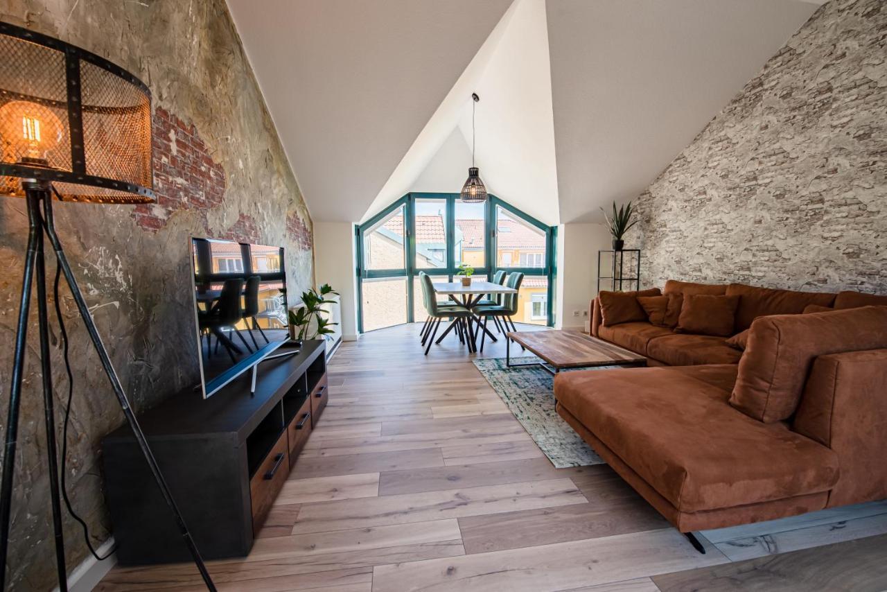 Industrie Stil Apartment Unweit Vom See Losheim Bagian luar foto